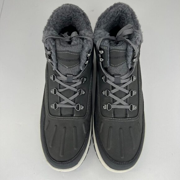 Weatherproof Mens 1624753 Gray Slope Memory Foam Faux Fur Size 13M Sneakers - Picture 4 of 10